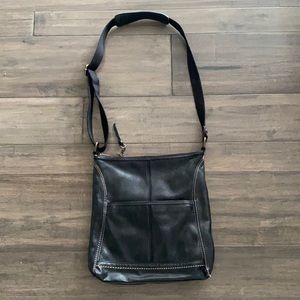 The Sak Black Leather Crossbody‎ Bag